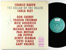 Charlie Haden/Carla Bley - The Ballad Of The Fallen LP - ECM NM Autograph