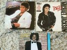 Michael Jackson vinyl albums OFF THE WALL, THRILLER and BAD
