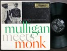 THELONIOUS MONK GERRY MULLIGAN Mulligan Meets Monk LP RIVERSIDE RLP 1106 DG ST