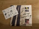 DRY CLEANING - NEW LONG LEG AUTOGRAPHED LP RECORD SIGNED + STICKER SHEET