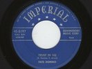 '52 New Orleans R&B FATS DOMINO Trust In Me/Poor Poor Me IMPERIAL VG+ HEAR