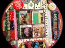 Original Artwork On Mickey Mouse Club Vinyl Record  Butthole Surfers Collage Art