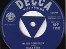 50s Rock N Roll Pop BILLY FURY maybe tomorrow 1959 UK Tri Centre 7