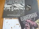 SUBHUMANS - Crisis Point LP New,Smokey vinyl,Poster & Stencil.Anarcho Punk,Crass
