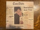 Tom Waits Heartattack and Vine....vinyl disc VG+...album jacket VG+...sleeve VG+
