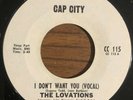 THE LOVATIONS I Don't Want You Rare Northern Sweet Soul Cap City Record 45