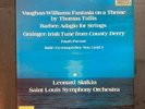 VAUGHAN-WILLIAMS: fantasia on a theme by Thomas Tallis