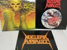 Three (3) Nuclear Assault Vinyl Records Brain Dead Handle with Care Survive