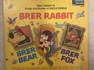 Walt Disney's Song Of The South  Uncle Remus Brer Rabbit Vinyl Record 1970