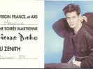 ETIENNE DAHO - CARTON + 2 TICKETS INVITATION ZENITH PARIS JEUDI 26 JANVIER 89