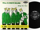 5 Royales - Sing For You LP - King No Crown Mono DG VG+