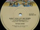 KISS PETER CRISS *DON'T YOU LET ME DOWN* RARE OZ CASABLANCA / ASTOR 7