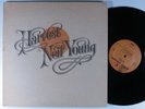 NEIL YOUNG Harvest REPRISE LP VG+ textured gatefold w/ lyric poster ^^