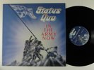 STATUS QUO In The Army Now VERTIGO/PHONOGRAM LP VG+ uk w/ merch insert ^^