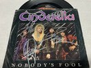 Cinderella Nobody's Fool single 7in Black Vinyl Signed Rock Autographed