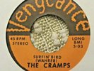 THE CRAMPS SURFIN BIRD 45 1978 Punk PICTURE SLEEVE Vengeance