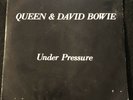 Queen & David Bowie Under Pressure 45 record Elektra Label Vintage