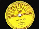 ORIGINAL JOHNNY CASH TENNESSEE TWO 78  CRY  CRY  CRY  / HEY PORTER  SUN # 221 E-