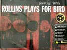 Sonny Rollins - ROLLINS PLAYS FOR BIRD Analogue Productions LP 200g MONO SEALED