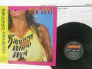 BON JOVI SLIPPERY WHEN WET MERCURY 28PP-1025 JAPAN OBI VINYL LP