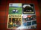 AMERICA ( 4 ) VINYL LP lot: ON THE GROUND / HOLIDAY / HIDEAWAY / SELF TITLED vg+