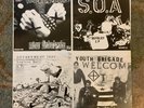 Vinyl record 4 in 1 S.O.A., Teen Idles, Youth Brigade+ 80’s original Poster  Lp