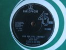 BILLY FURY - WHY ARE YOU LEAVING?   OLD SWEET ROLL (HI-DE-HO)  1970 PARLOPHONE