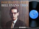 BILL EVANS TRIO Portrait In Jazz LP RIVERSIDE RLP 12-315 DG MONO Scott LaFaro