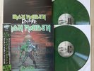 IRON MAIDEN Ed Hunter North America Tour 2 LP Green Color Vinyl w/ Obi Poster