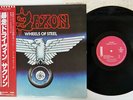 SAXON WHEELS OF STEEL CARRERE P-10870G JAPAN OBI VINYL LP