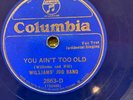 Columbia 2863D Williams Jug Band AIN'T TOO OLD 78 rpm BLUES 1933 V/V+