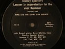 Stanley Spector IMPROVISATION FOR THE JAZZ DRUMMER Jaki Byard Gene Cherico 1958