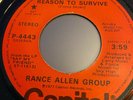 70s Soul 45 RANCE ALLEN GROUP Reason To Survive CAPITOL LABEL MONO / STEREO