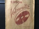 Edison Diamond Disc Voicewriter Red Translucent Recording record Blanks W folder