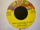 leroy hutson i think im fallin/love to hold aotn re issue 45 soul uk