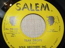 MEGA Rare Soul Brothers Inc Tear Drops PM 500 Salem Virginia 45 Record Excellent