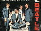 THE BEATLES ALL MY LOVING 7” PARLOPHONE ITALIAN PRESS 1964 VG+ MISPRESS LABELS