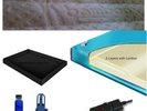 Queen 80% Semi Waveless Waterbed Mattress with Bamboo Cover, Liner and Heater