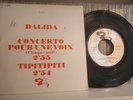 DALIDA SP 45T PROMO CONCERTO POUR UNE VOIX CHAQUE NUIT TRES RARE BARCLAY VINYLE