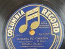 OPERA 78 rpm RECORD Columbia ROSALÍA CHALÍA Cuban song MAURI Zarzuela GAZTAMBIDE