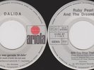 DALIDA DISQUE UNIQUE ER WAR GERADE 18 JAHR' MISPRINT 45T ALLEMAGNE ERREUR D'IMPR