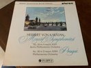 Columbia SAX 2356 Karajan Mozart Symphonies No. 29 & 38
