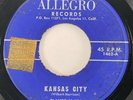 CLAUDE McLIN COMBO Kansas City / Growler Allegro R&B Blues 45 HEAR