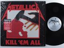 METALLICA Kill 'Em All BLACKENED LP NM 2006 reissue w/ lyric insert SHRINK   