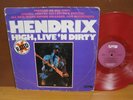 LP / Jimi Hendrix / High, Live 'N Dirty / 1978 Nutmeg / Red Vinyl / 