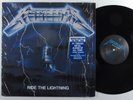 METALLICA Ride The Lightning BLACKENED LP VG++ 2016 reissue w/ insert SHRINK   