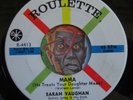 HEAR Sarah Vaughan 45 Mama / One Mint Julep ROULETTE M- northern R&B soul mod