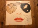 Saga Worlds Apart vintage vinyl LP 1981 signed by Michael Sadler, Ian Chrichton