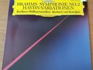 Herbert Von Karajan : Symphony No.2 - German vinyl NM Brahms DG Digital 1987