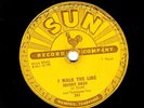 ORIGINAL JOHNNY CASH TENNESSEE TWO 78 I WALK THE LINE / GET RHYTHM  SUN # 241 V+